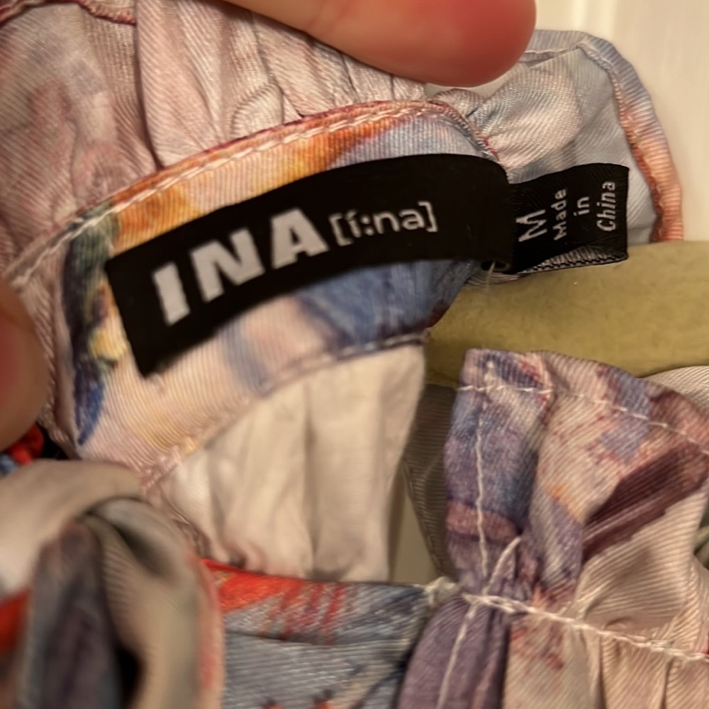 Ina It's Destiny Lavender Floral Print Maxi Size M - Picture 3 of 3